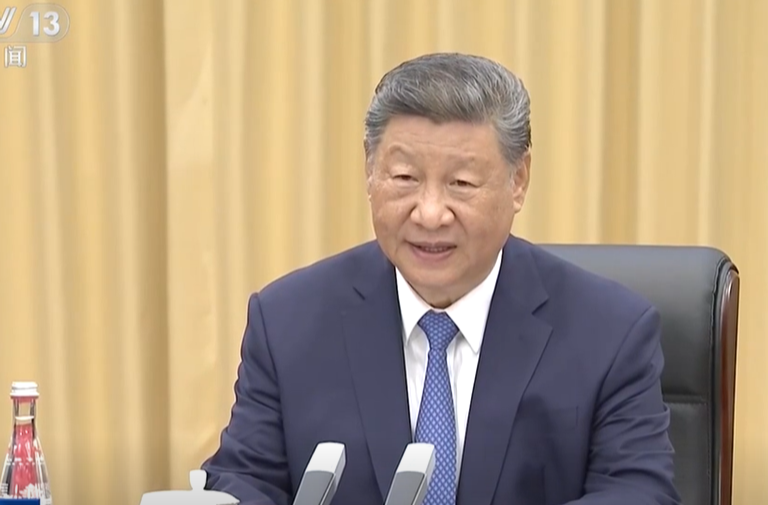 习近平会见柬埔寨首相洪玛奈