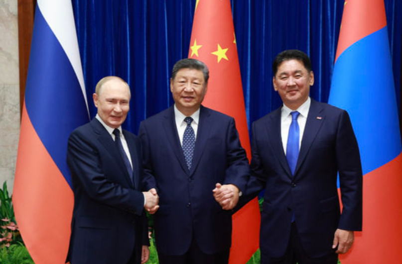 习近平主持中俄蒙元首第七次会晤