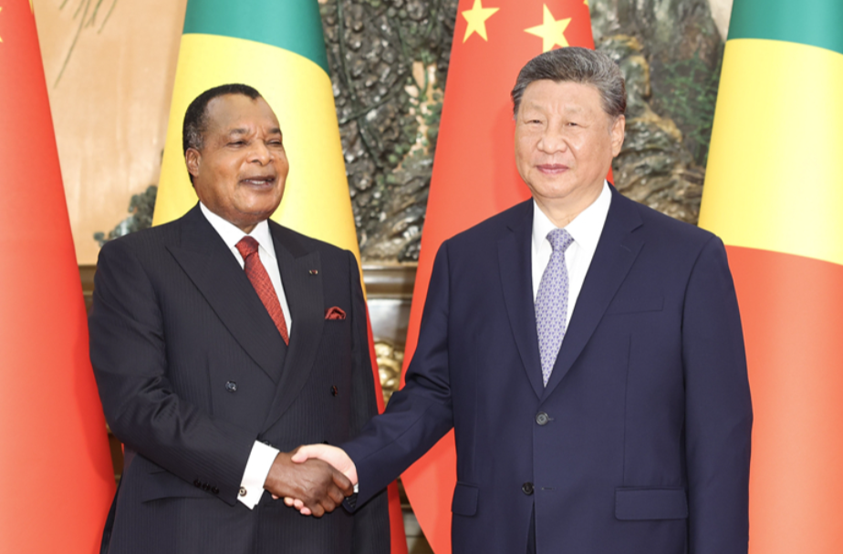 习近平会见刚果（布）总统萨苏