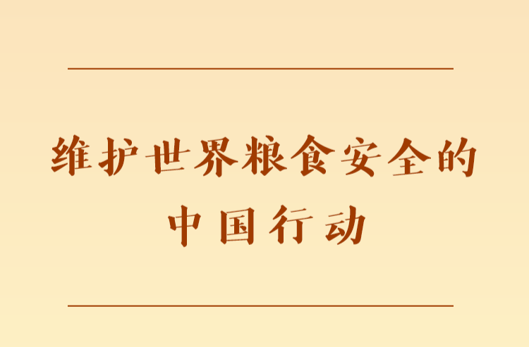 第一观察 | 维护世界粮食安全的中国行动