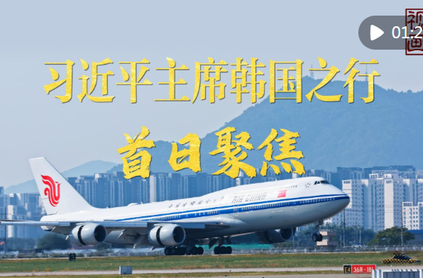 视频画报｜习近平主席韩国之行首日聚焦