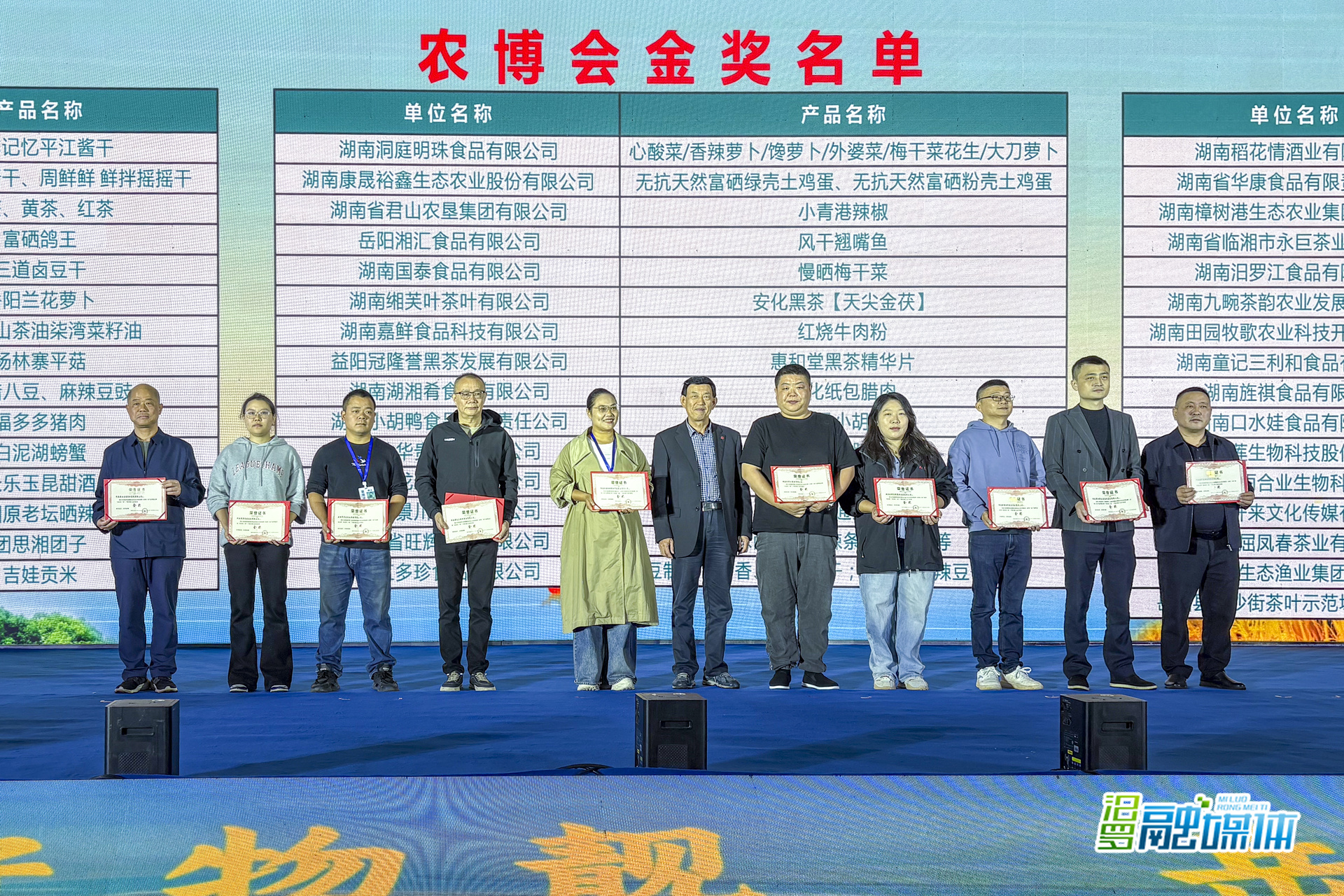 汨罗两企业获2025环洞庭湖（岳阳）农博会“金奖”