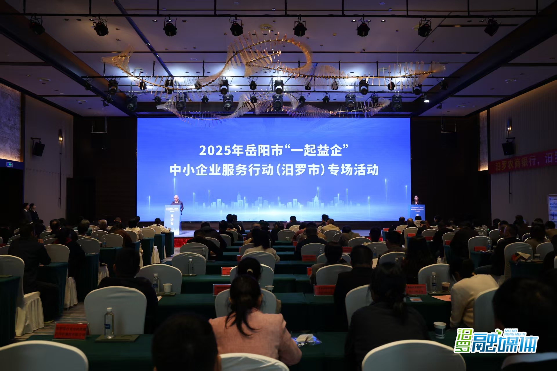2025年岳阳市“一起益企”中小企业服务行动（汨罗市）专场活动举行