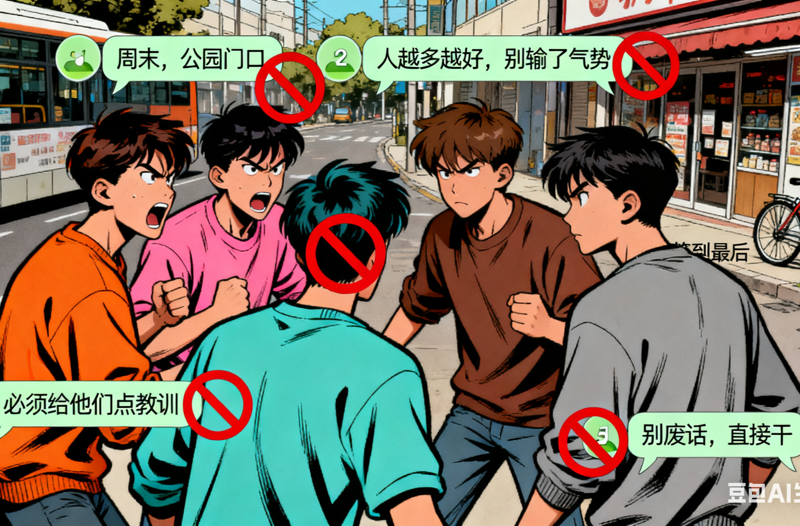 微信“约架”酿恶果！汨罗五名男子聚众斗殴获刑