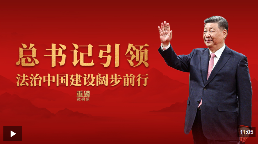 重磅微视频丨总书记引领法治中国建设阔步前行
