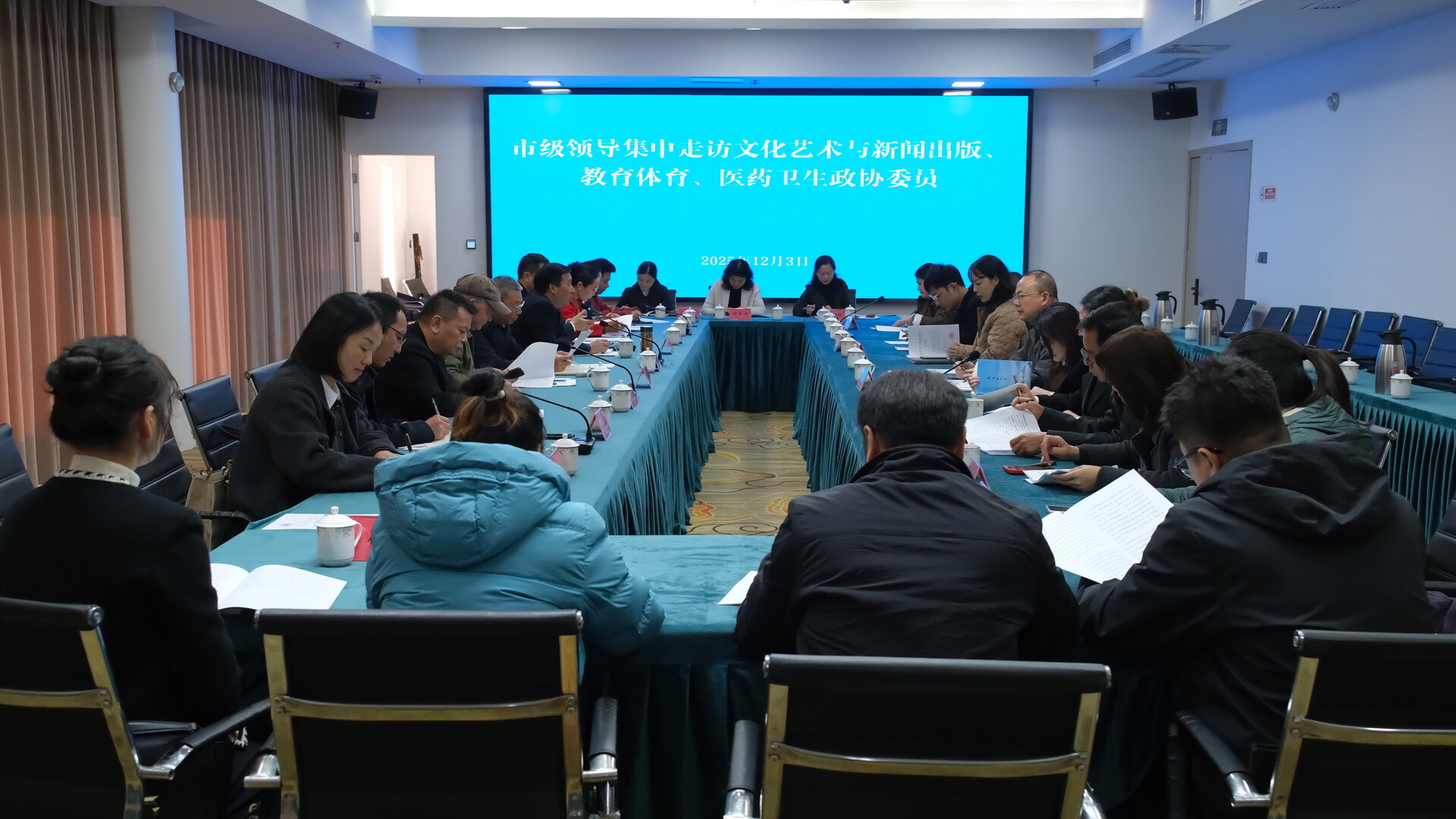 市领导集中走访文化艺术与新闻出版、教育体育、医药卫生组政协委员