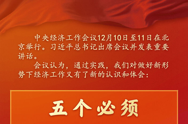 做好新形势下经济工作新认识和体会：五个必须！