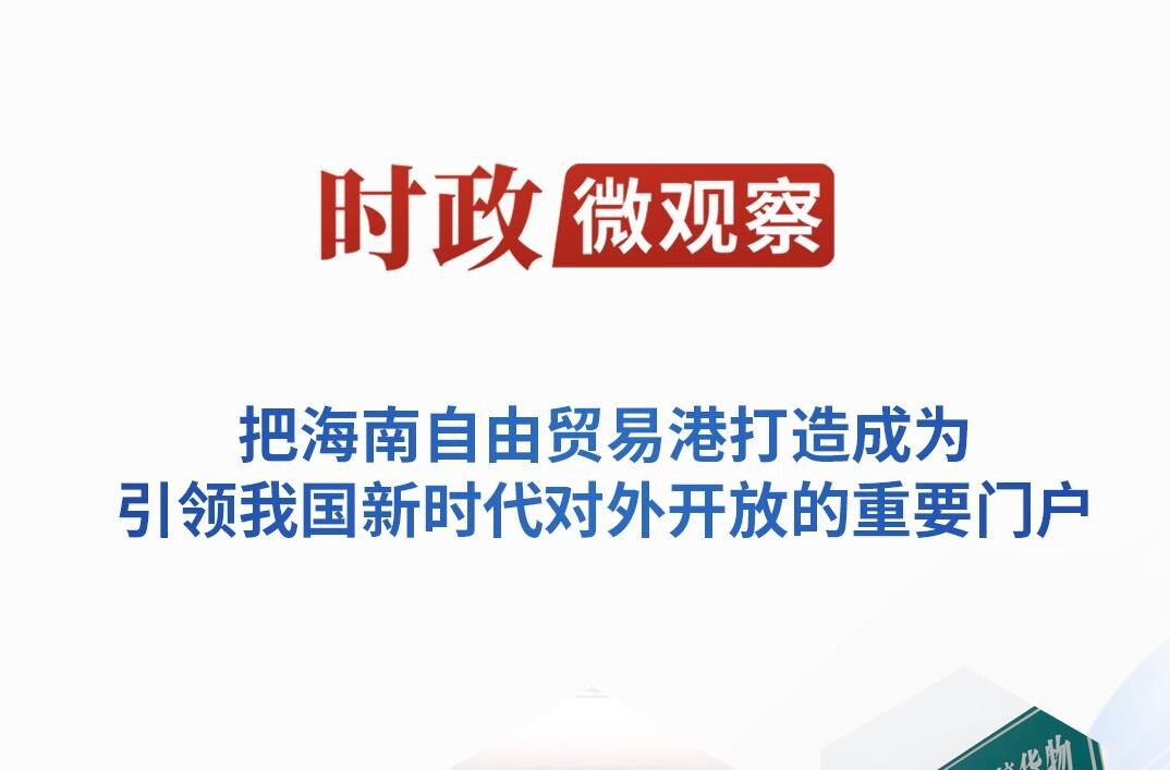 时政微观察丨潮起海之南，奋楫再扬帆