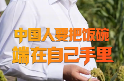 习言道｜中国人要把饭碗端在自己手里