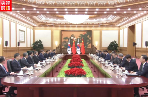 独家视频丨习近平：秉持互利共赢宗旨 推动中韩战略合作伙伴关系沿着健康轨道迈进