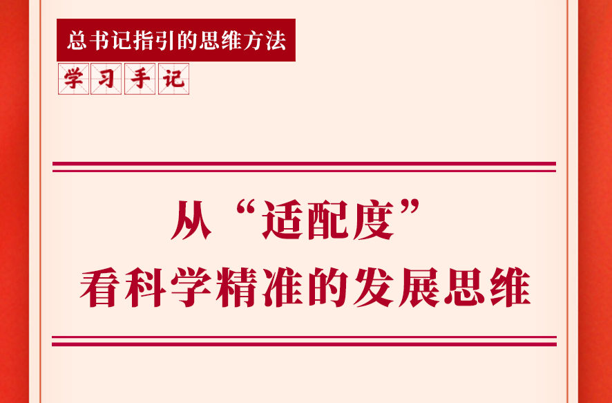 学习手记 | 从“适配度”看科学精准的发展思维