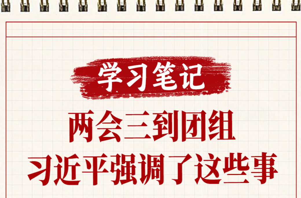 学习笔记丨两会三到团组，习近平强调了这些事