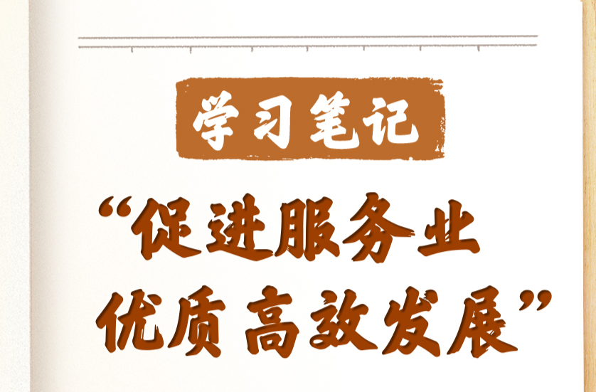 学习笔记丨“促进服务业优质高效发展”