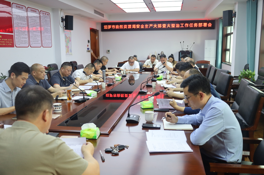 5月底前隐患“清零”！汨罗市自然资源局启动六大领域安全生产集中排查