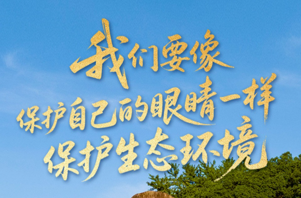 学习时节｜“我们要像保护自己的眼睛一样保护生态环境”