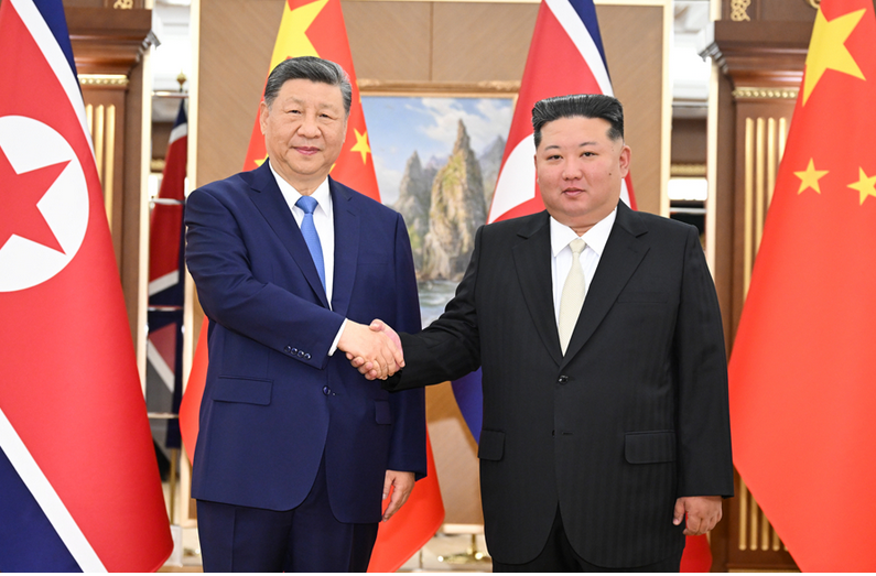 习近平同金正恩举行会谈