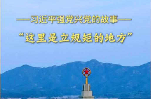 习近平强党兴党的故事｜“这里是立规矩的地方”