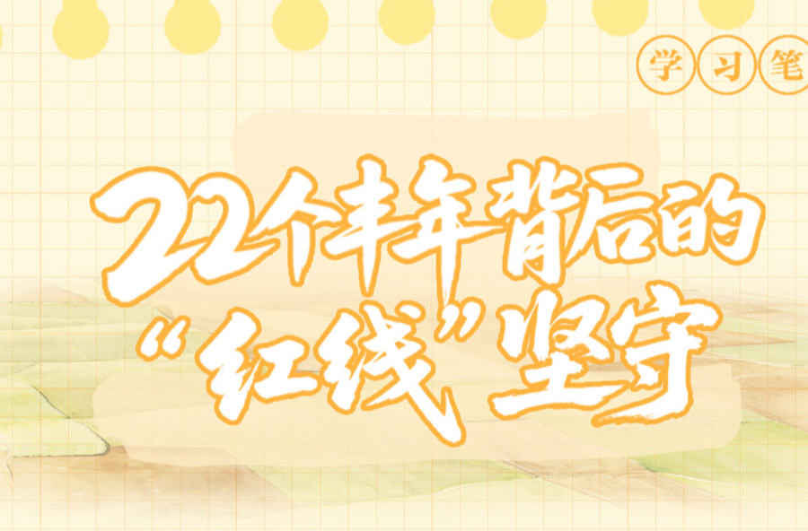 天天学习｜22个丰年背后的“红线”坚守