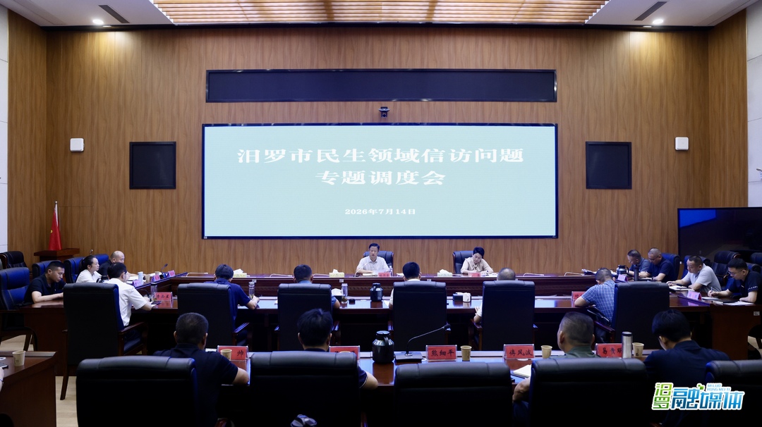 林恒求主持召开汨罗市民生领域信访问题专题调度会