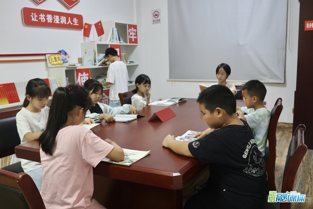 湖师大志愿者走进新市街道，农家书屋变身“暑期乐园”