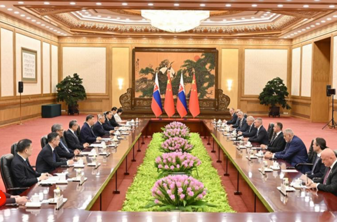习近平同斯洛伐克总统佩列格里尼会谈