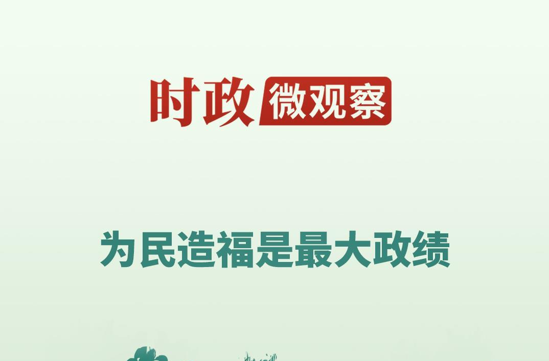 时政微观察丨从“树的故事”看正确政绩观