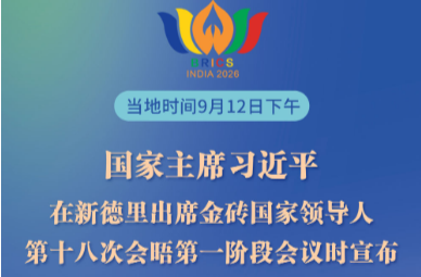 习近平宣布中国将于明年接任金砖主席国