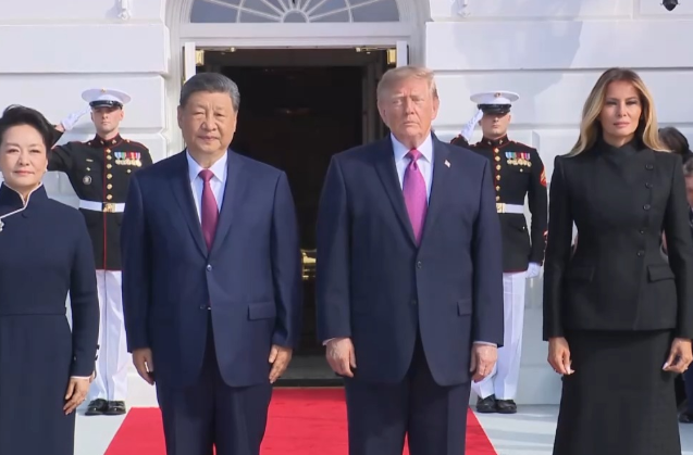 独家视频丨习近平出席特朗普在白宫举行的欢迎仪式