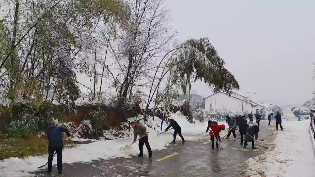 罗江镇：战冰雪 保民生