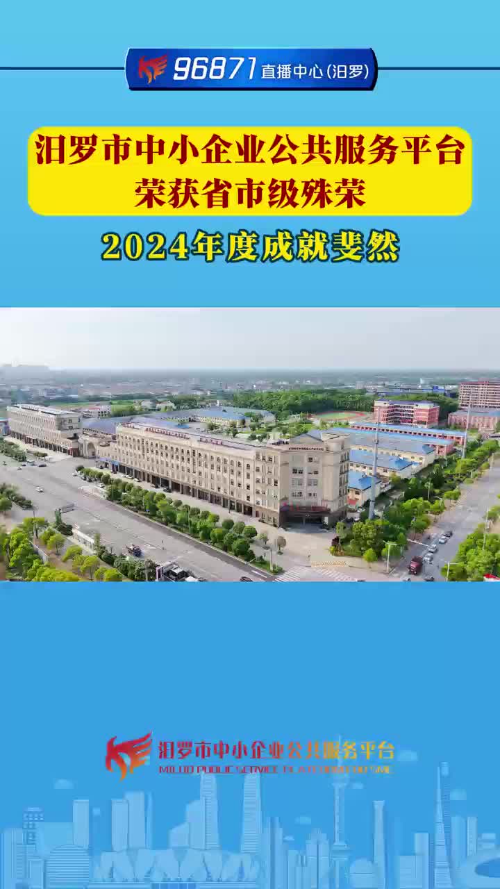 视频丨汨罗市中小企业公共服务平台荣获省市级殊荣