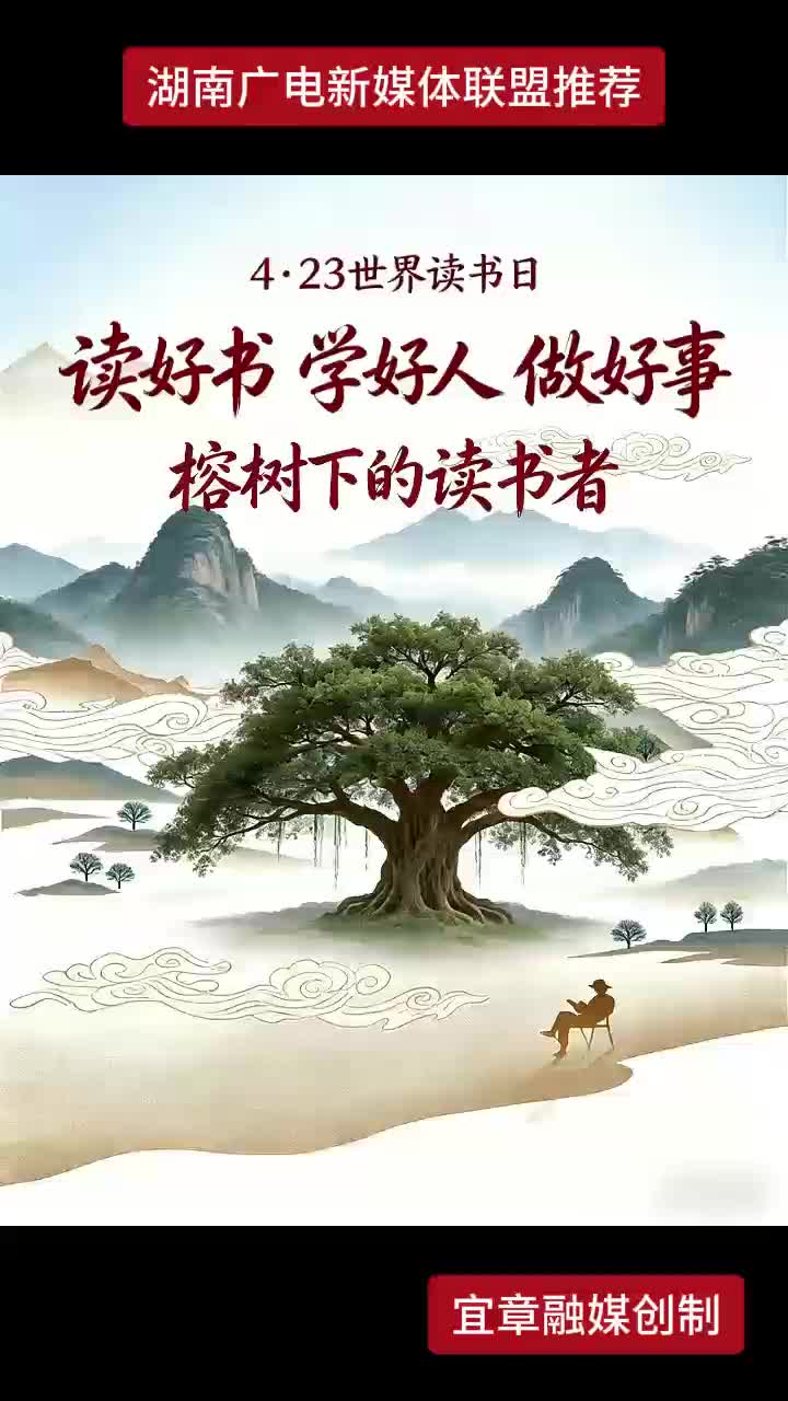 4·23世界读书日 读好书 学好人 做好事 榕树下的读书者