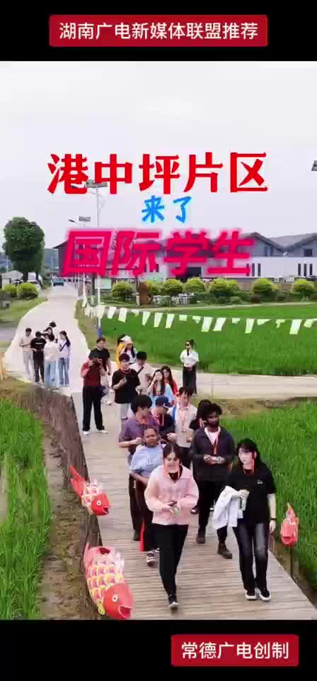 港中坪片区来了国际学生