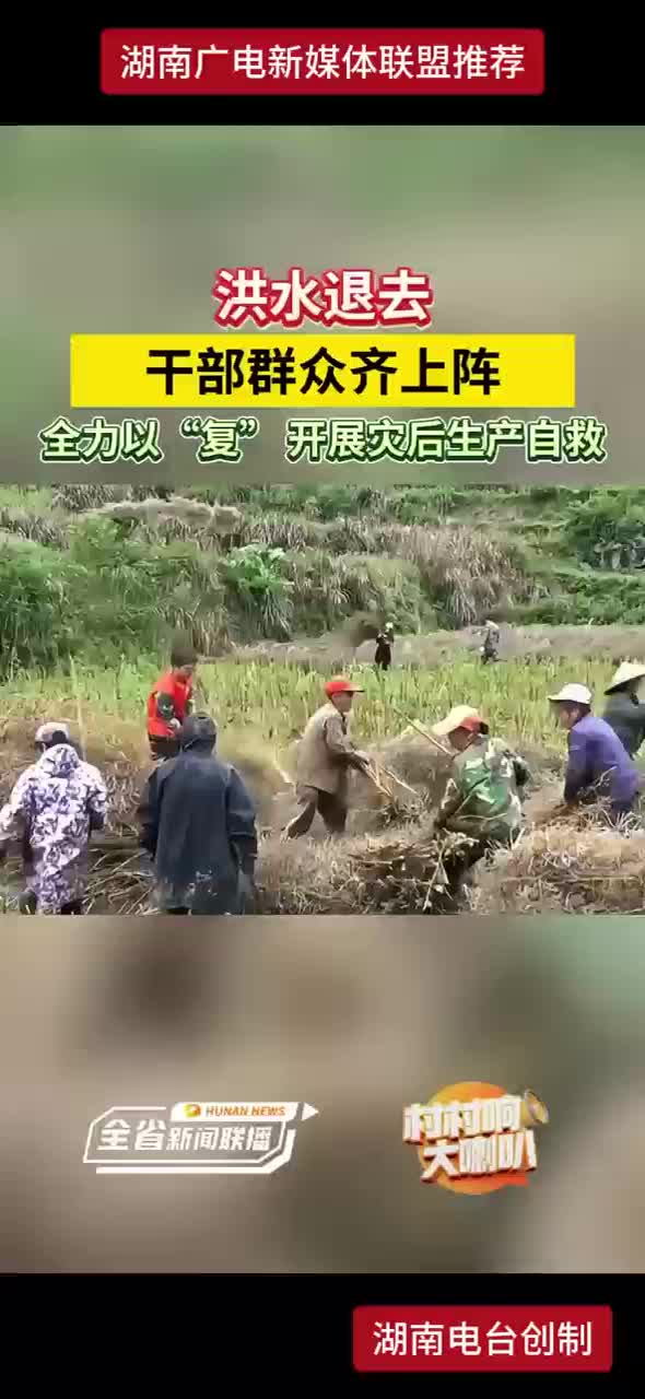 洪水退去 干部群众齐上阵 全力以“复”开展灾后生产自救