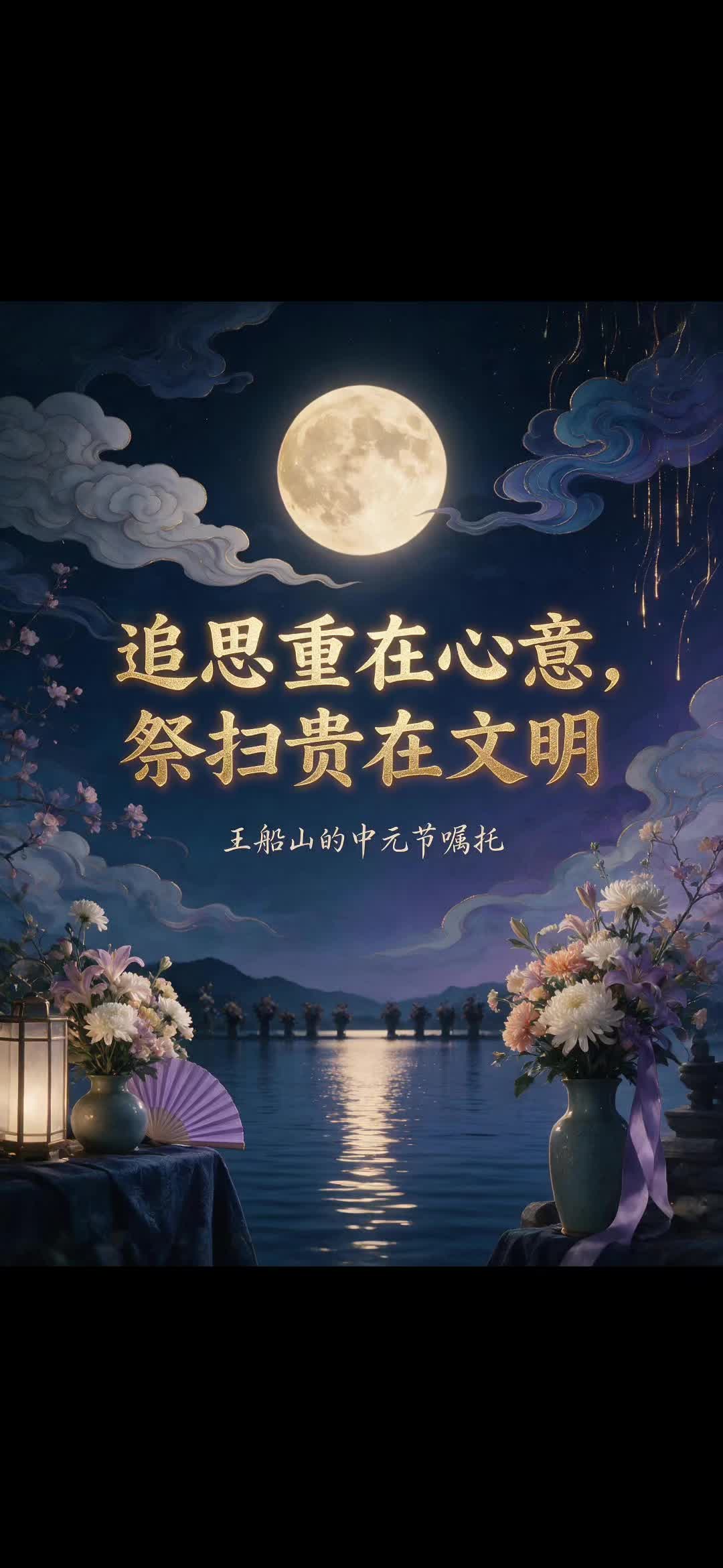 追思重在心意，祭扫贵在文明 王船山的中元节嘱托