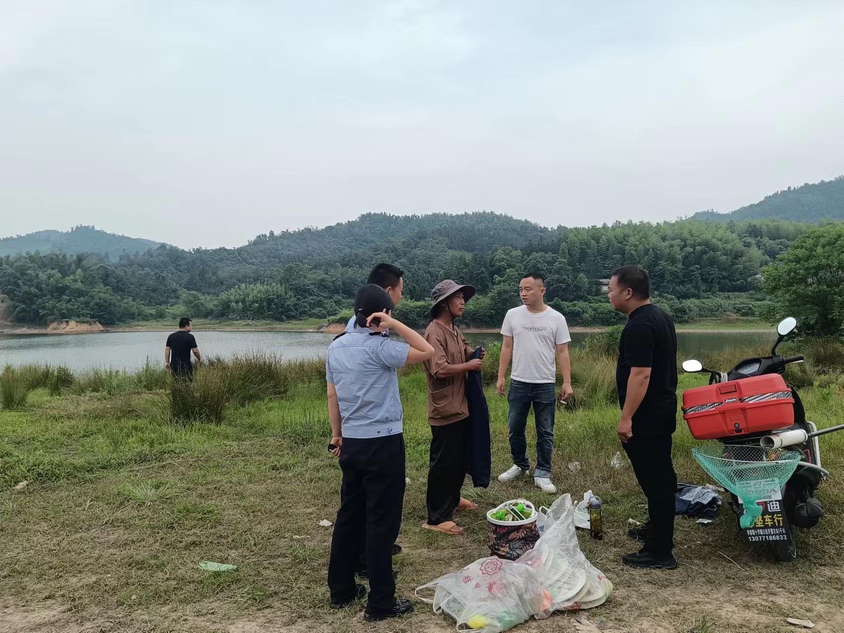 3名非法垂钓者被查！神鼎山镇开展水源保护地专项执法