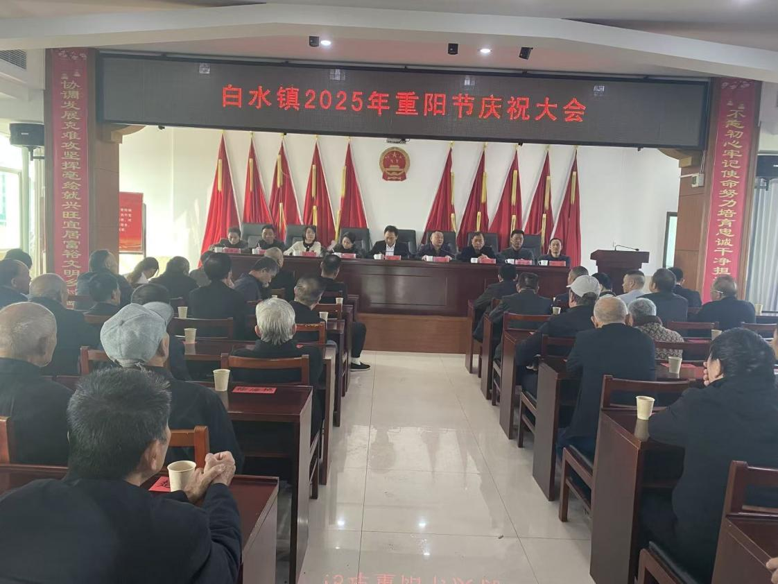 白水镇举办重阳节庆祝大会  凝聚银发力量共话发展